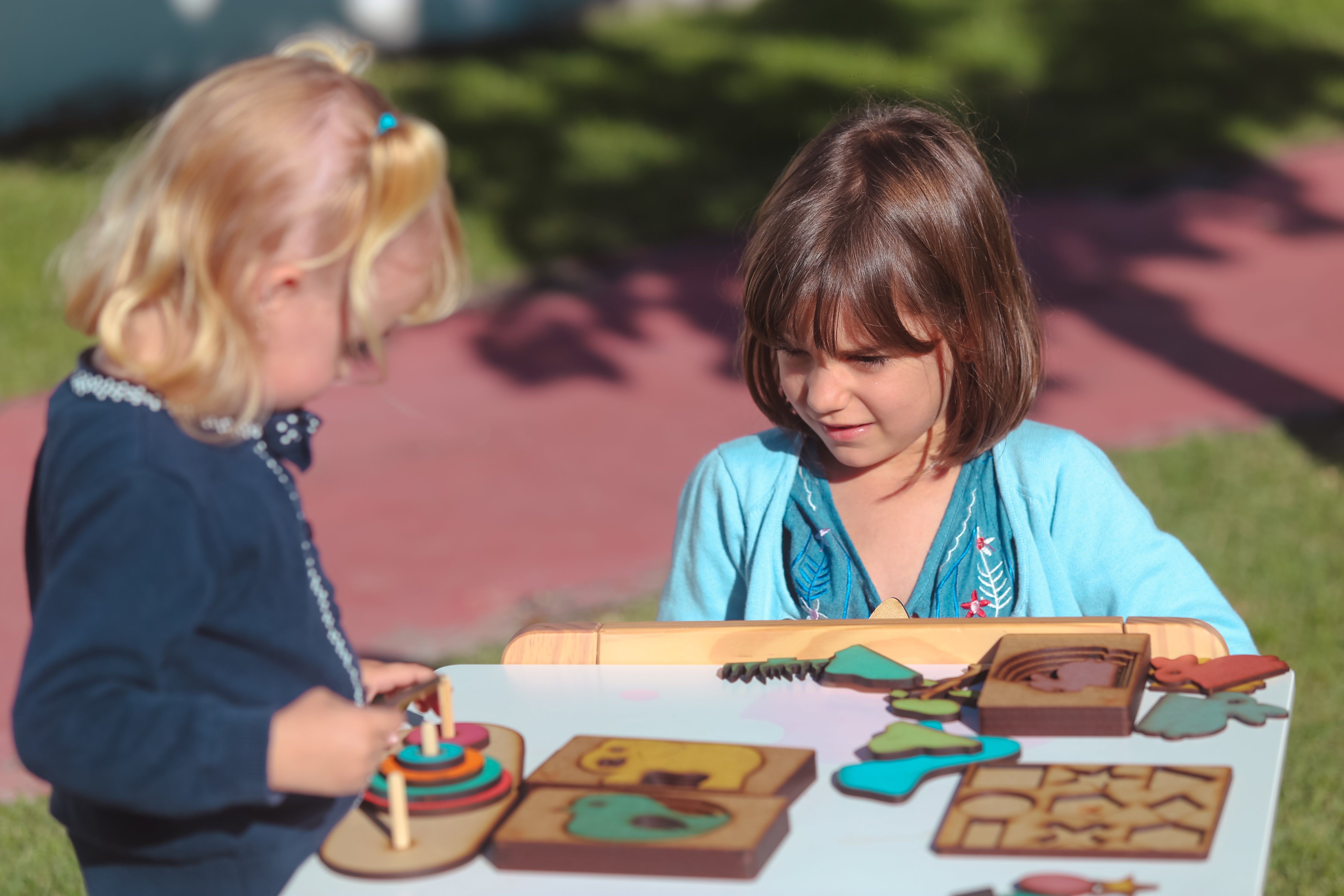 Brinquedos educativos montessorianos de madeira para crianças, jogo de  frutas e animais, jogos interativos infantis de