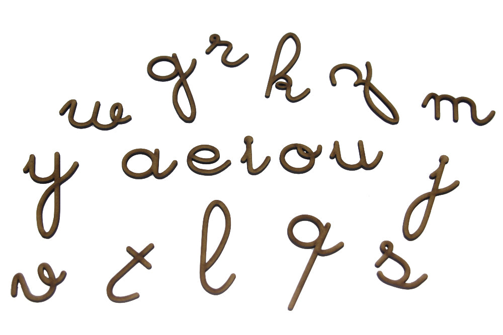 Alfabeto Móvel Letra Cursiva - Minúscula